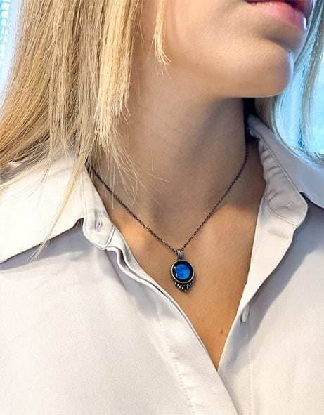 Blue moon necklace hot sale glow in the dark