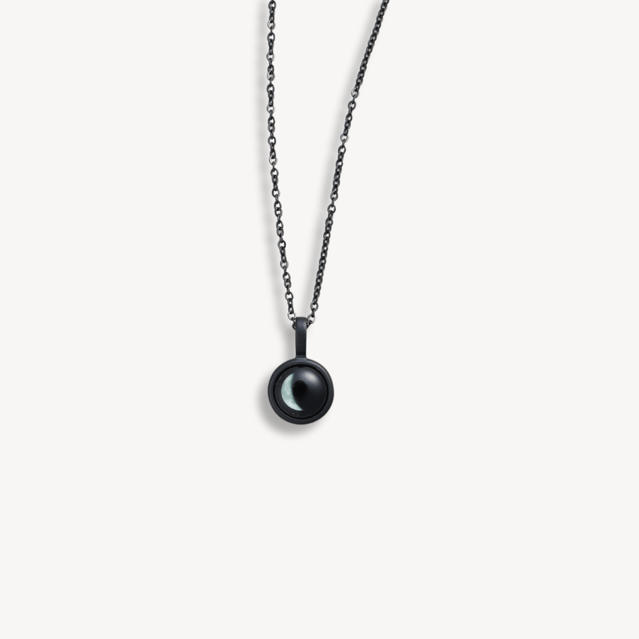 Sky Light Necklace in Black Matte