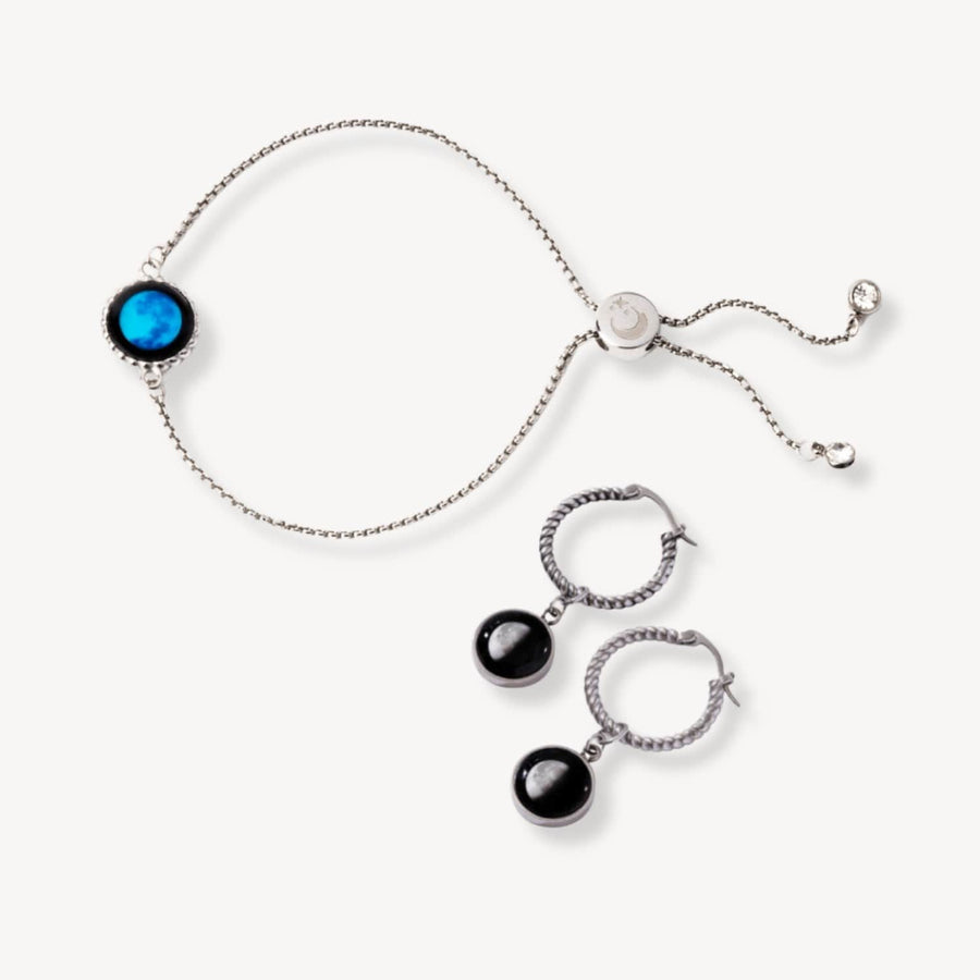 Carina Twist Bracelet and Hoop Earrings