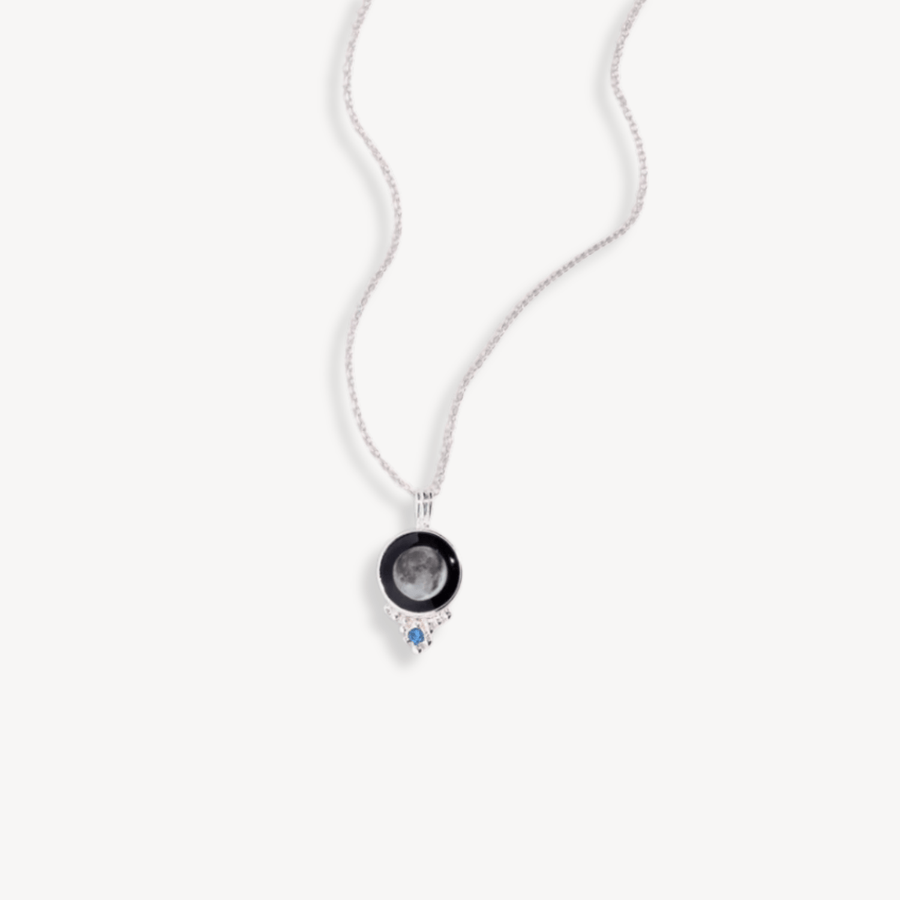 Classic Silver Birthstone Necklace