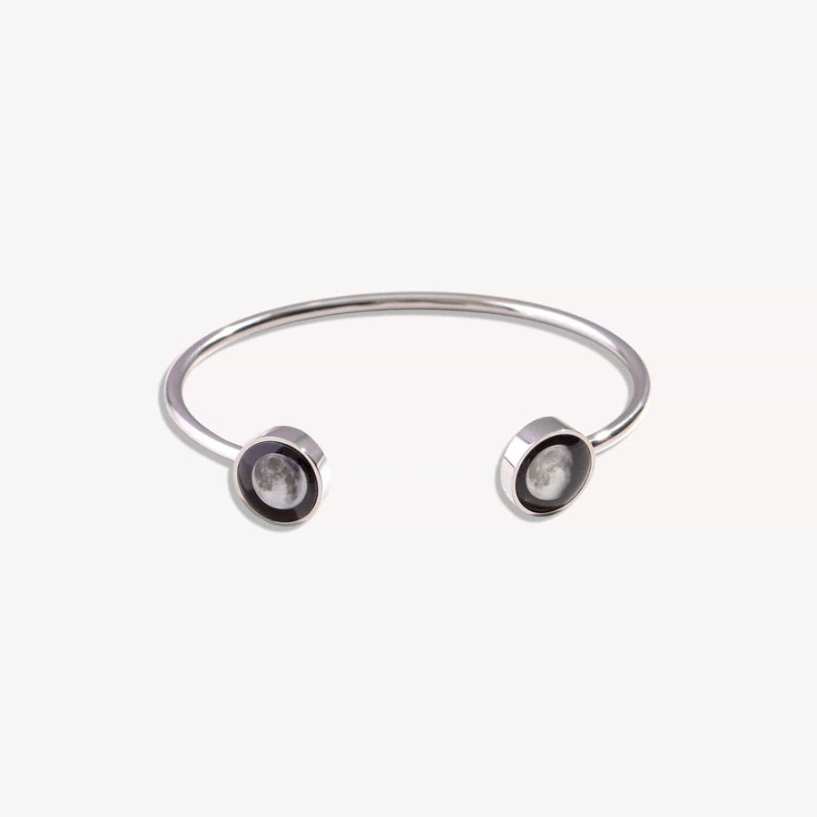 Lunar Dyad Cuff Bracelet in Stainless Steel