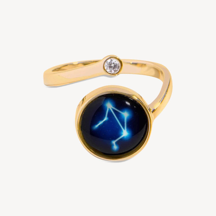 The Astral Cosmic Spiral Ring in Gold