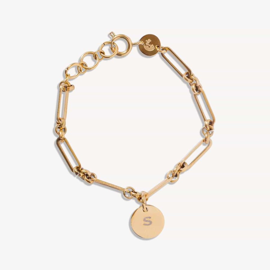 Solar Link Bracelet in Gold