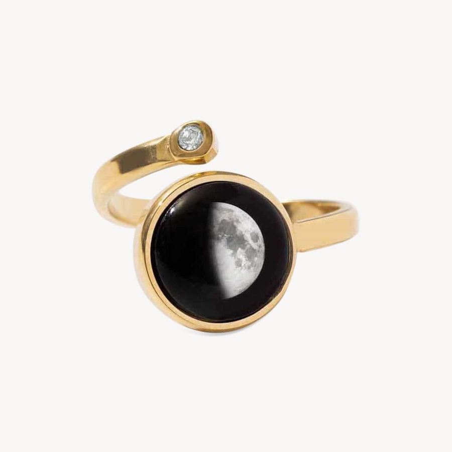 Cosmic Spiral Ring in Gold